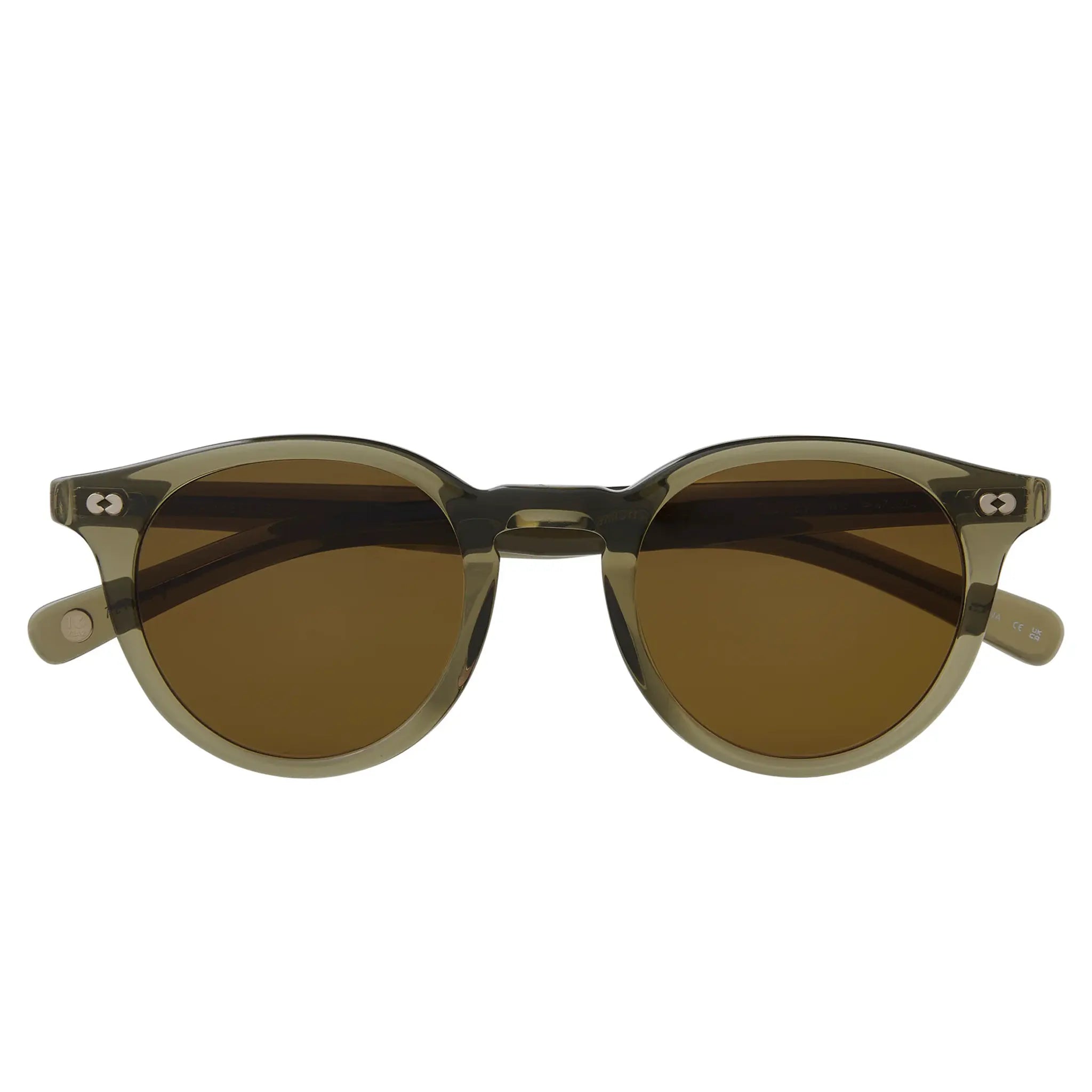 Front View of Garrett Leight Clune X Forever Classic Willow Sunglasses 2129-47-WIL/PCOF